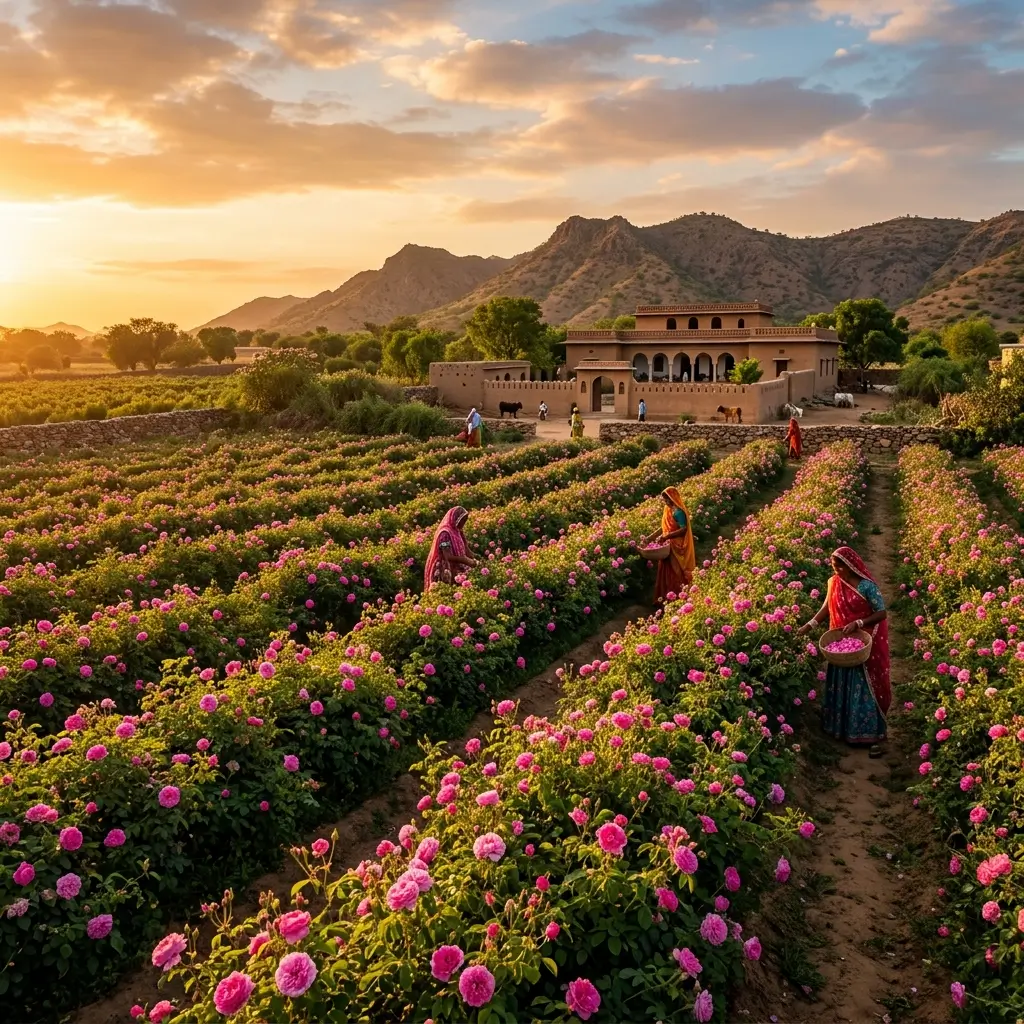Pushkar Rose Fields Rajasthan